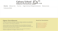Desktop Screenshot of calvary-school.org