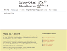 Tablet Screenshot of calvary-school.org